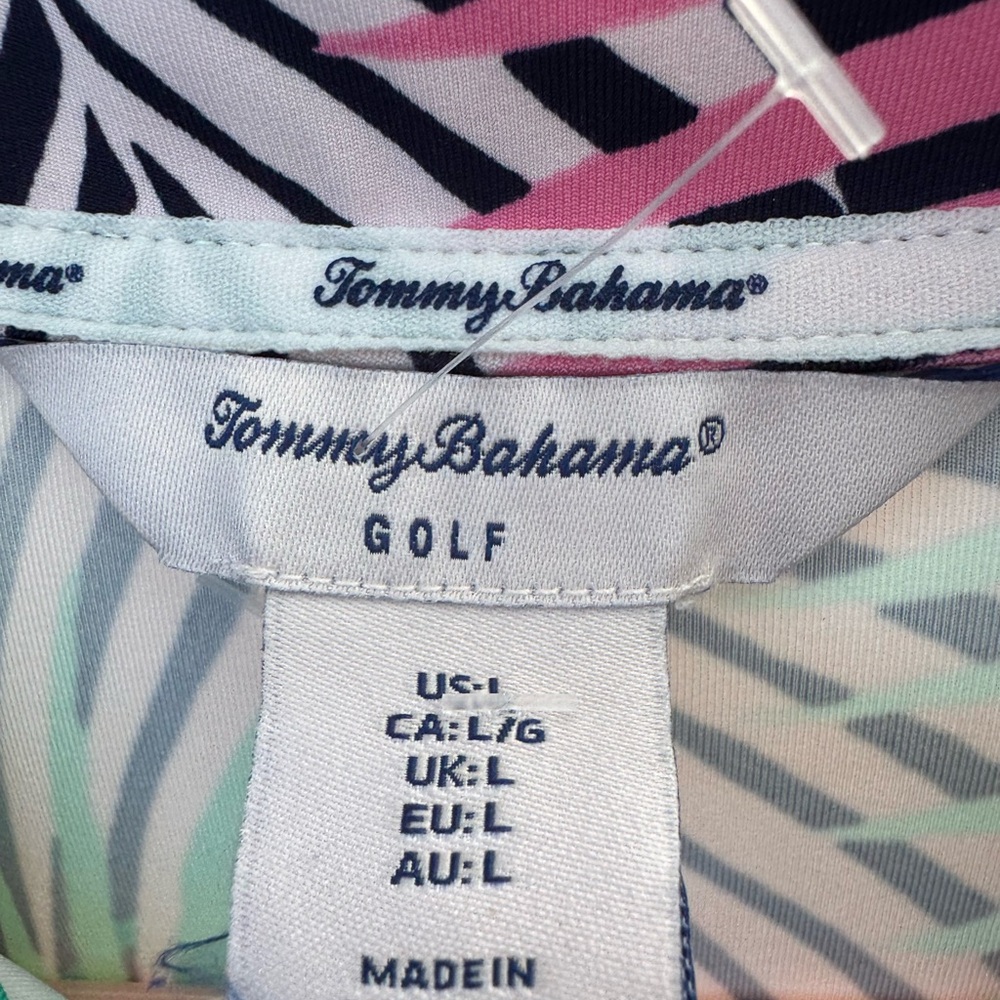 Tommy Bahama Tropical Print Women's golf S/L - Picture 8 of 8